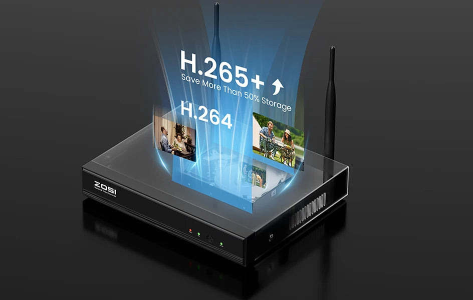 ZOSI 2K Wi‑Fi 6 Security Camera System – 3MP Indoor/Outdoor Wireless IP Cameras with 2‑Way Audio