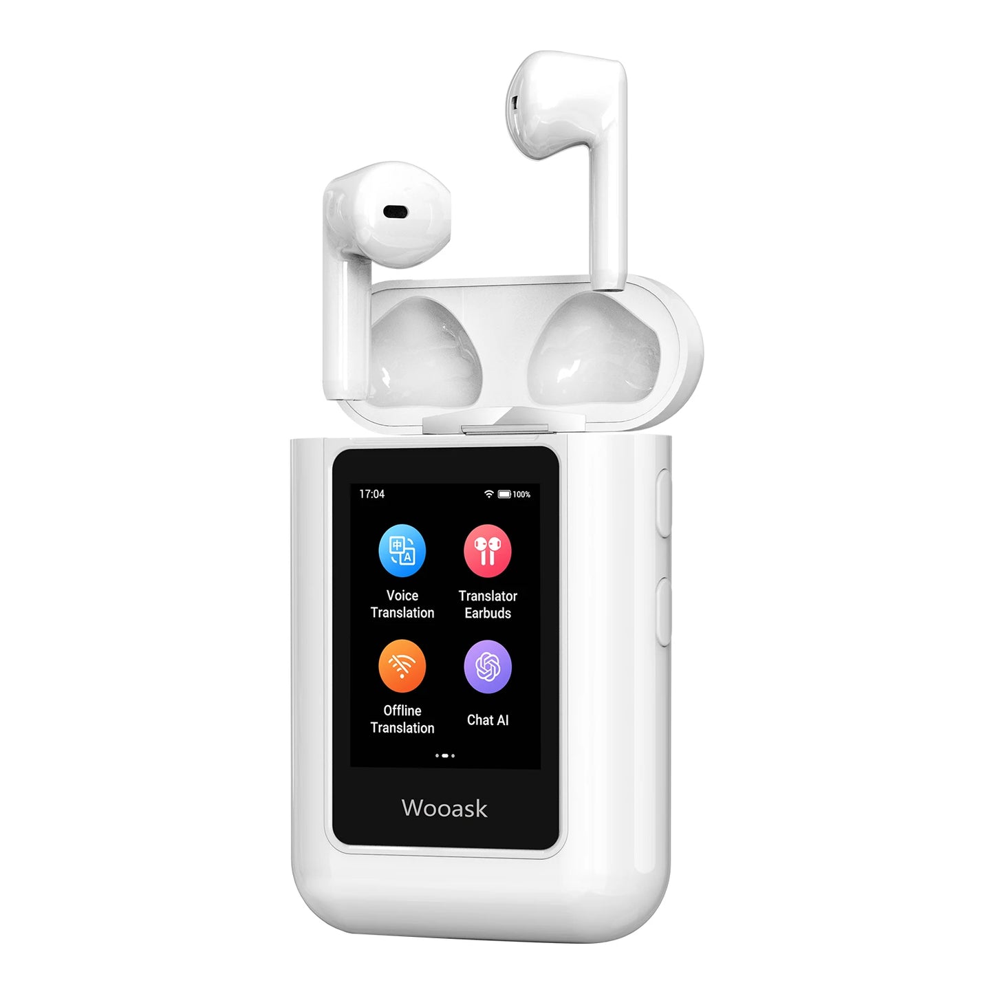 Wooask A8 ChatGPT Translator Earbuds 144 Languages No App Needed
