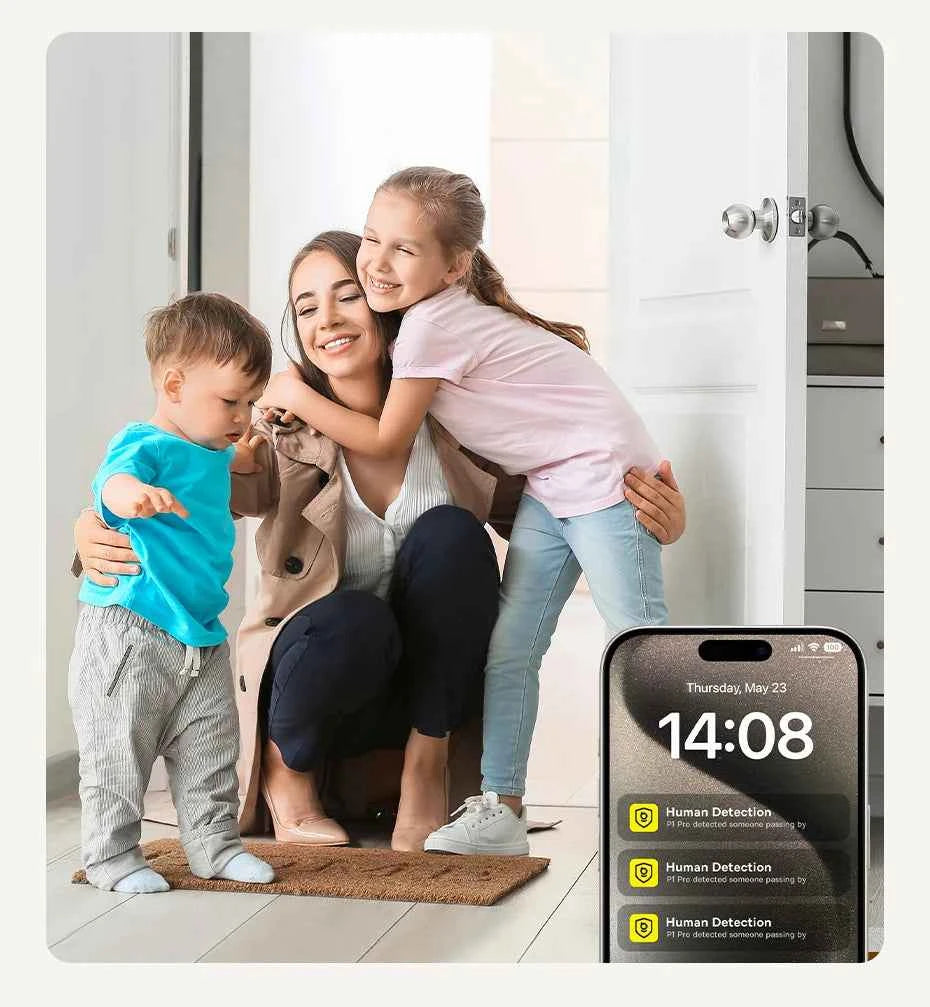 Baseus 5MP 3K WiFi IP Camera 2.4G/5G Wireless Indoor Security Protection Pan&Tilt 8x Digital Zoom Mini Cam Surveillance Cameras - Limetastore