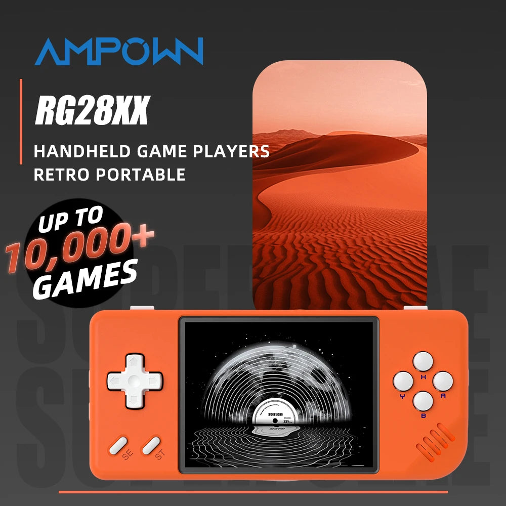 Anbernic RG28XX 2.83'' IPS Portable Handheld Game Players Linux System Retro Video Games Console Mini Arcade PS1 GB GBA - Limetastore