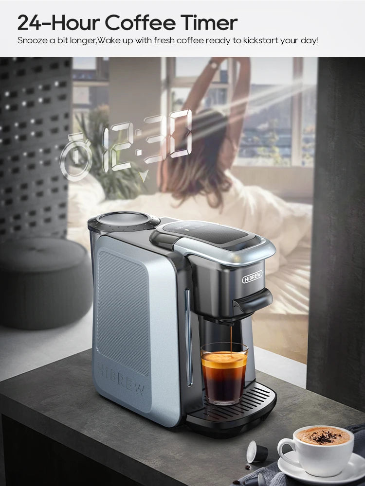 HiBREW H6 – 6‑in‑1 Multi‑Capsule Coffee Machine | 20‑Bar Hot & Cold Espresso Maker