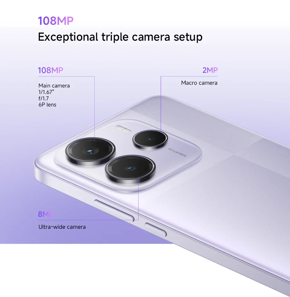 FR Warehouse Xiaomi Redmi Note 14 5G Smartphone Global Version NFC 108MP 8GB RAM 256GB ROM Camera MTK Dimensity 7025-Ultra 45W Turbo Charging - Limetastore