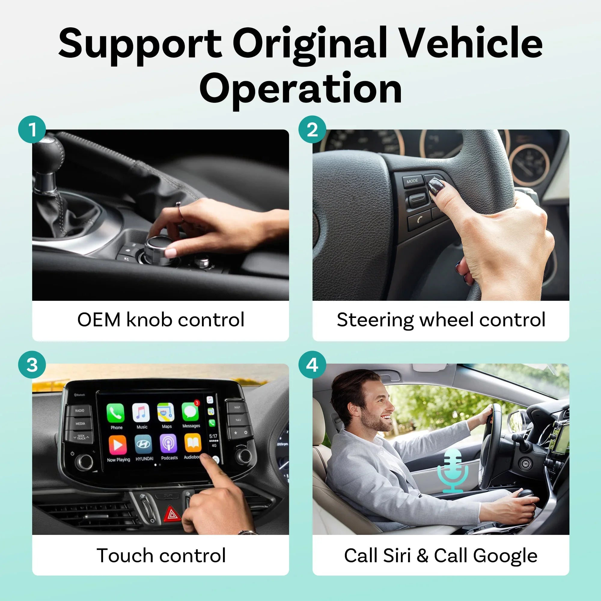 OTTOCAST Play2Video Express Wireless CarPlay Video AI Box