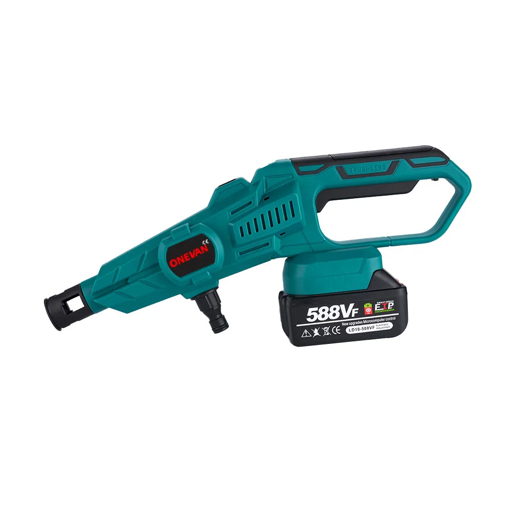 ONEVAN 3500W 200Bar Brushless High‑Pressure Washer | Cordless Car Wash Water Gun