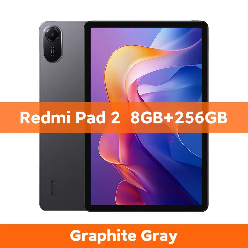 New Global version Xiaomi Redmi Pad 2 Tablet 90Hz 11" Display 9000mAh Battery MTK Helio G100-Ultra 8MP Camera Fast charging - Limetastore