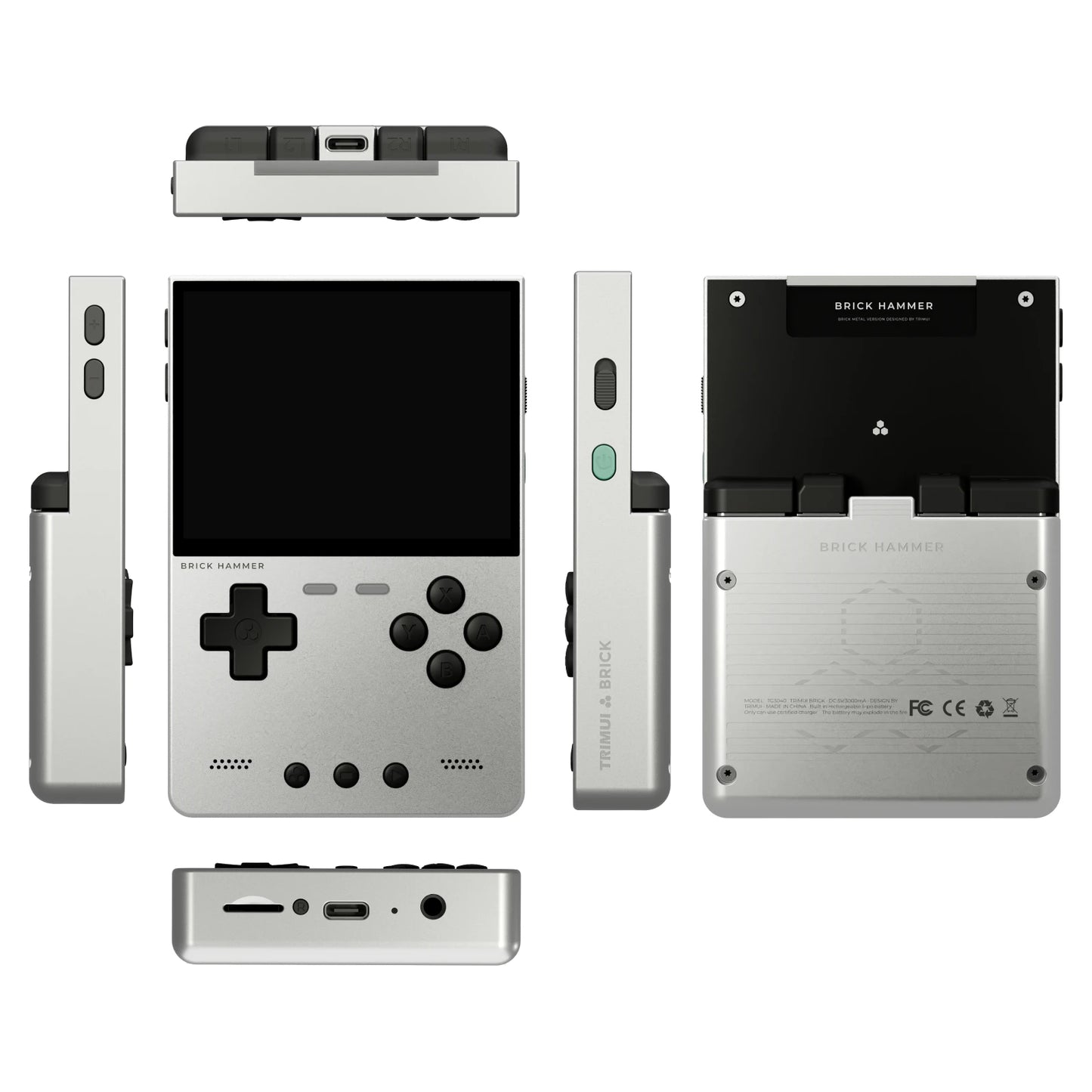AMPOWN TRIMUI BRICK Metal Retro Games Console Portable Handheld Game Player CNC 3.2 IPS Screen Linux System Video Gaming Device - Limetastore
