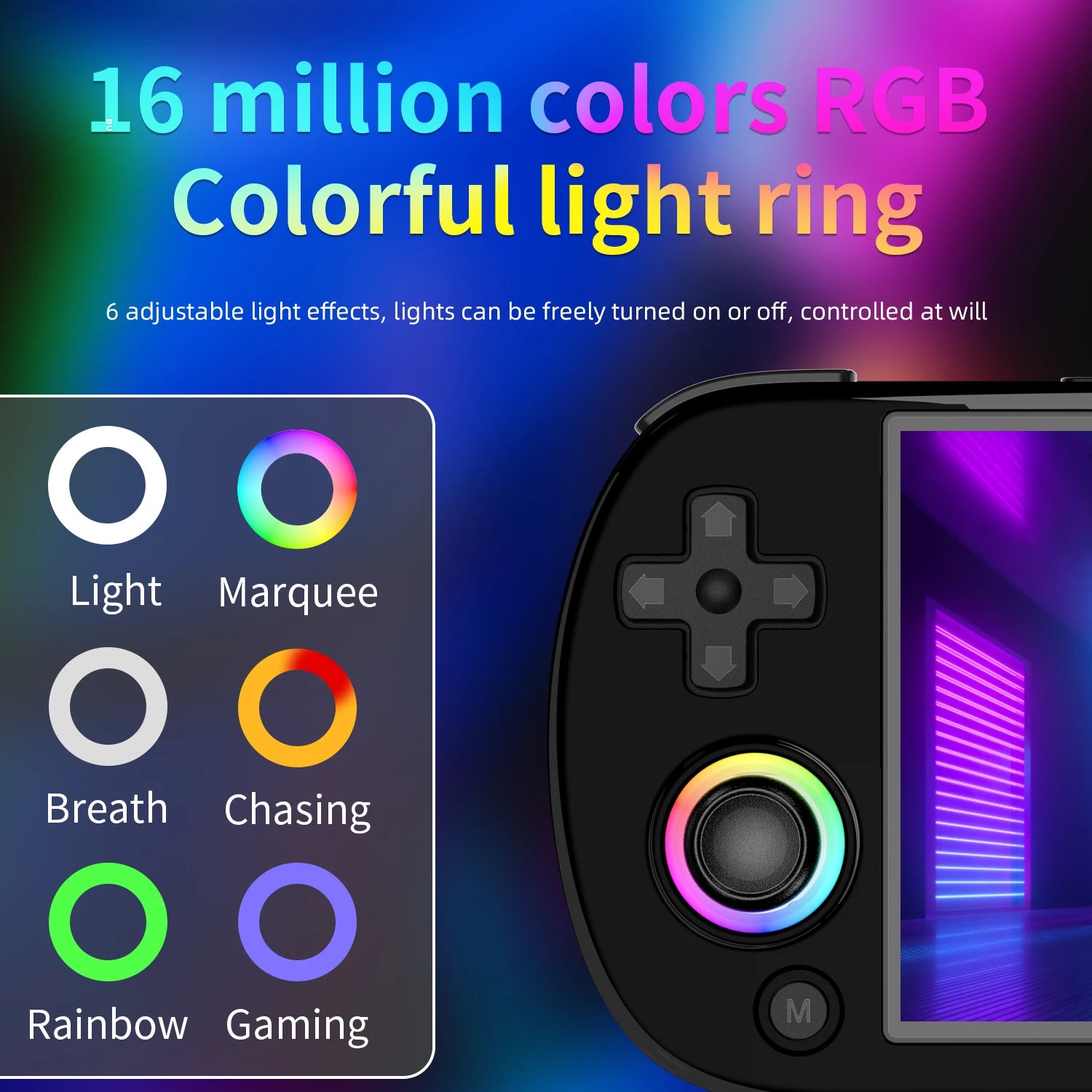 ANBERNIC RG40XX H Portable Retro Game Console 4.0 inch IPS Screen Linux 64-bit RGB Light 5G WiFi Preloaded 5K+ Classic Games - Limetastore