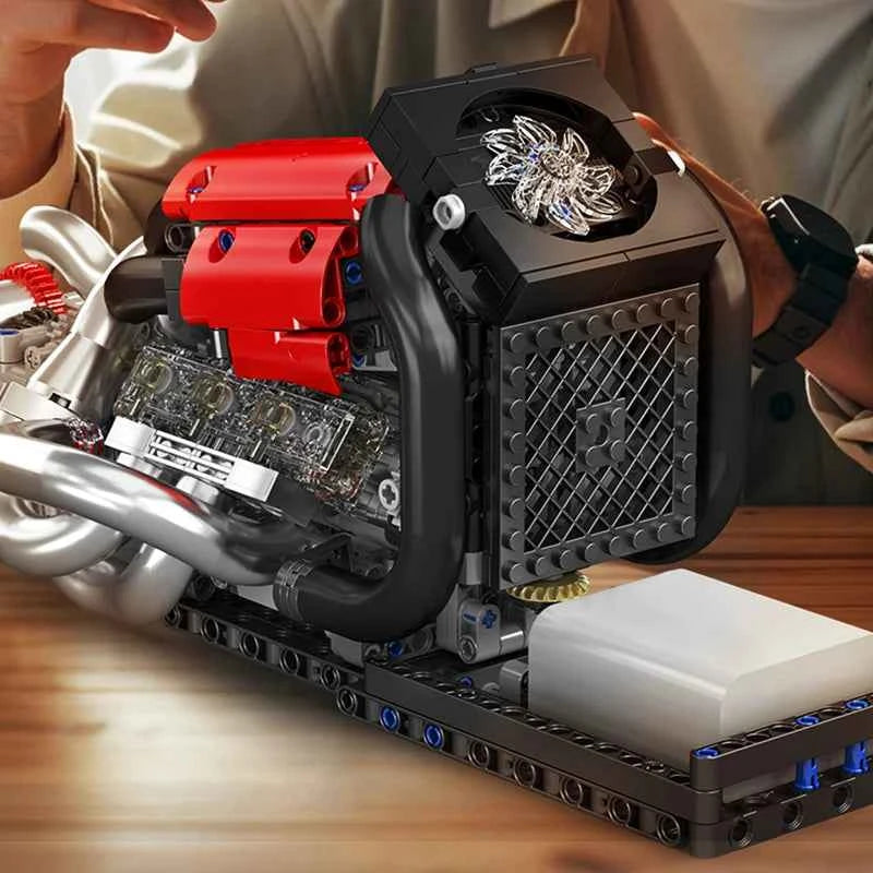 Mould King 10188 Motorized STR 13 Formula One Engine Building Set - Limetastore