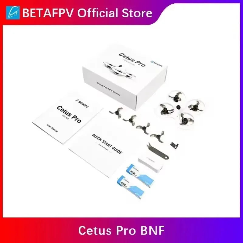 BETAFPV Cetus Pro FPV Kit /Cetus FPV Kit Indoor Racing Drone  Frsky D8 Lite Radio 2 SE Transmitter 5.8G 14DBI VR02 Goggles VTX