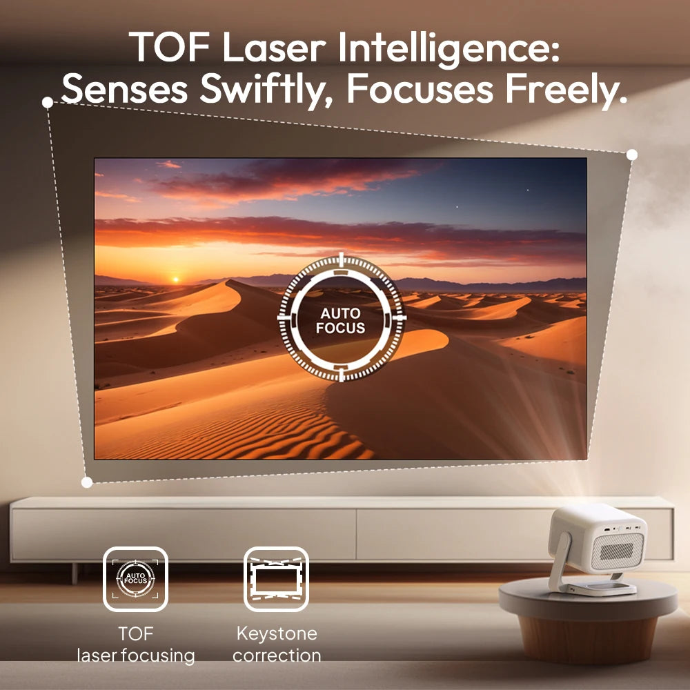 BYINTEK U90 pametni prenosni DLP projektor – 700 ANSI lumnov, Android 11, podpora za 4K