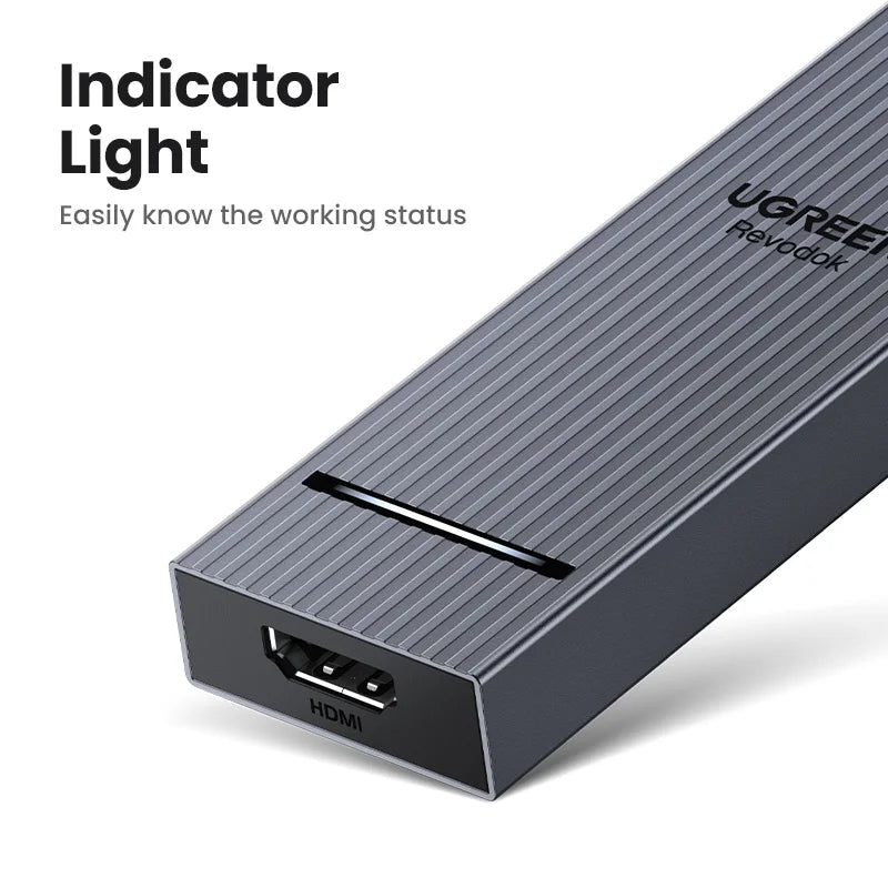 UGREEN USB‑C Hub with 4K60Hz HDMI, 10Gbps USB 3.2, PD100W, USB‑A/C Data Ports