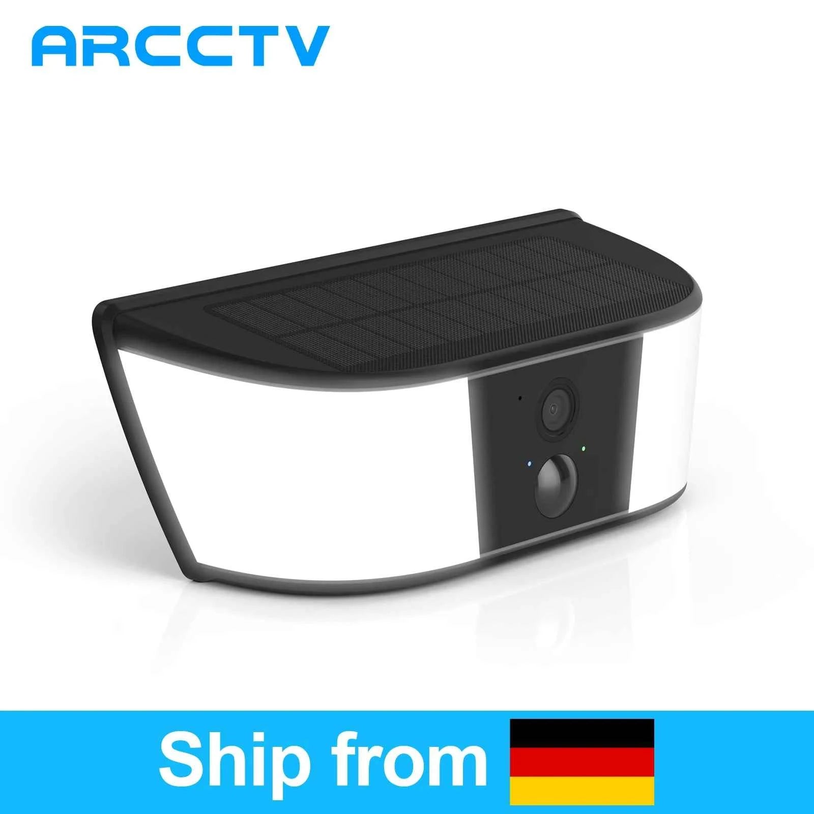 ARCCTV 4MP Solar WiFi Camera Security Outdoor Wireless Floodlight Camera Humanoid Detection Alarm Surveillance HD Two Way Audio - Limetastore