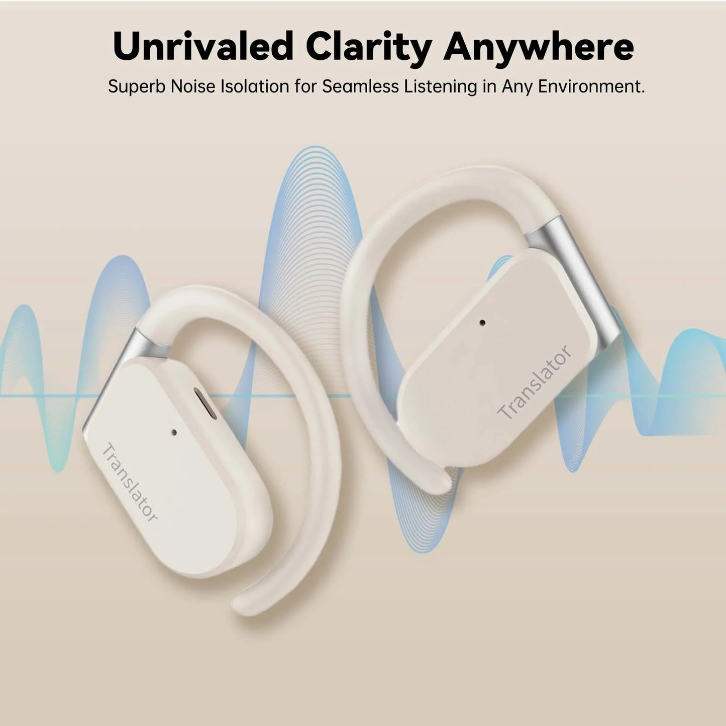 Wooask M9 Translator Earbuds 144 Languages 8 Offline Two-Way Real-Time
