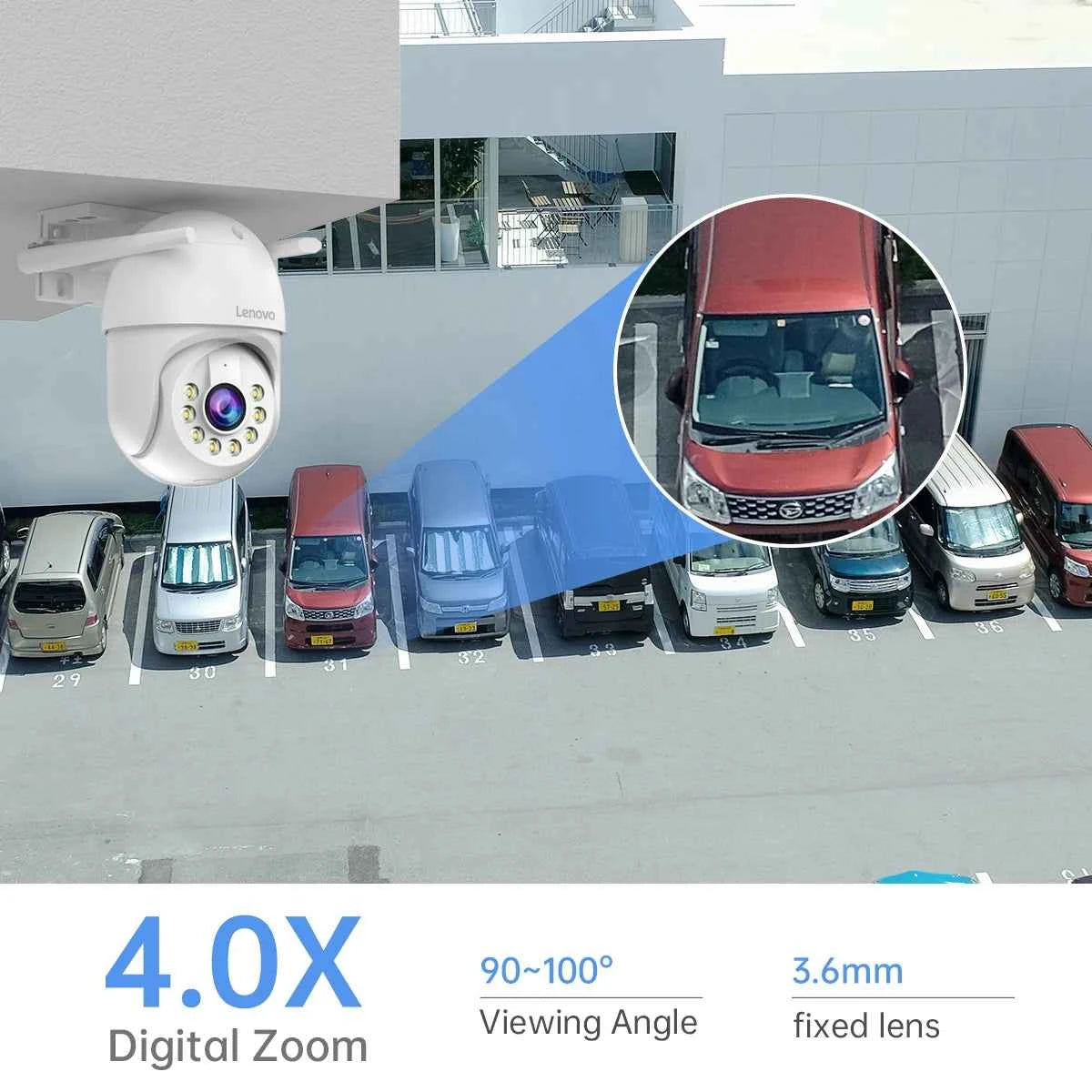 Lenovo 5MP Smart Wifi PTZ Camera Outdoor 5x Digital Zoom Auto Tracking ONVIF CCTV IP Camera Security Video Surveillance Camera - Limetastore