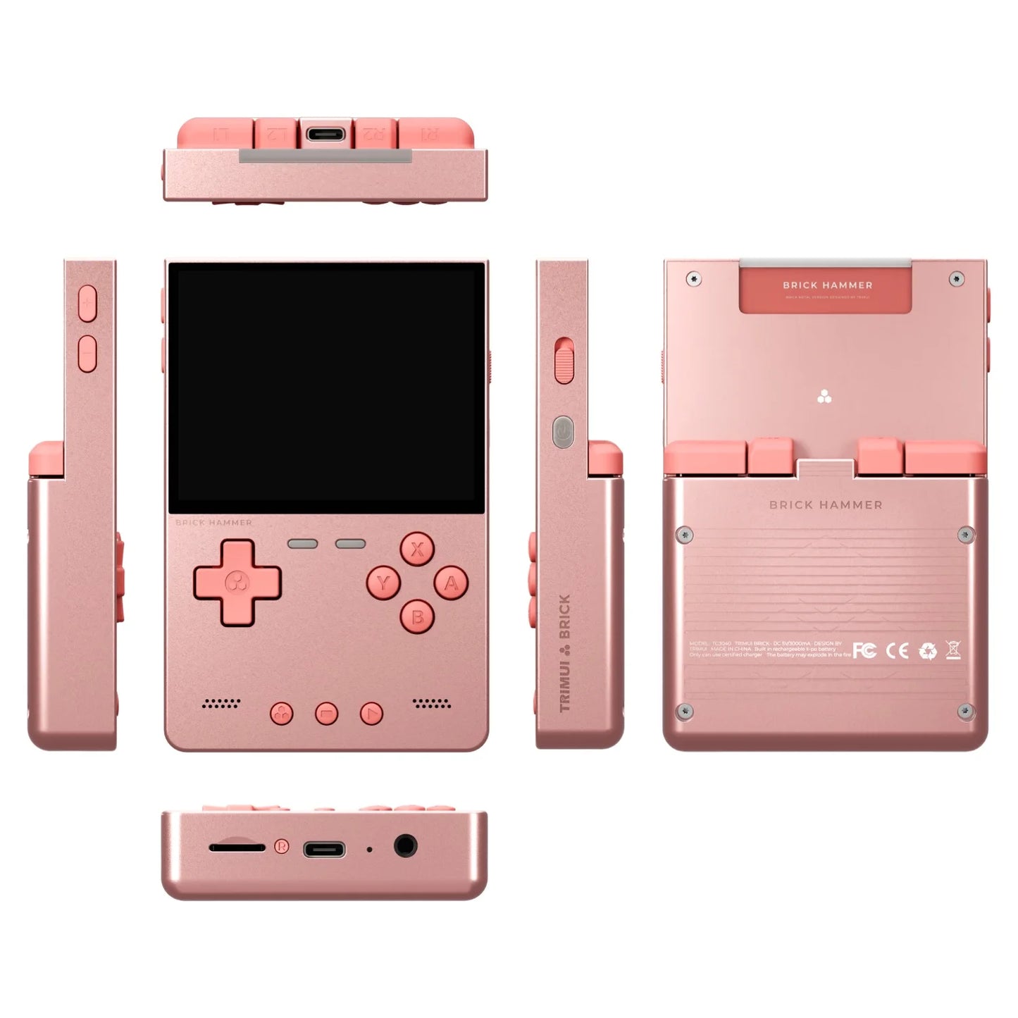 TRIMUI Brick Hammer Portable Handheld Game Player CNC Full Metal 3.2'' IPS Screen Retro Games Linux System Video Gaming Device - Limetastore