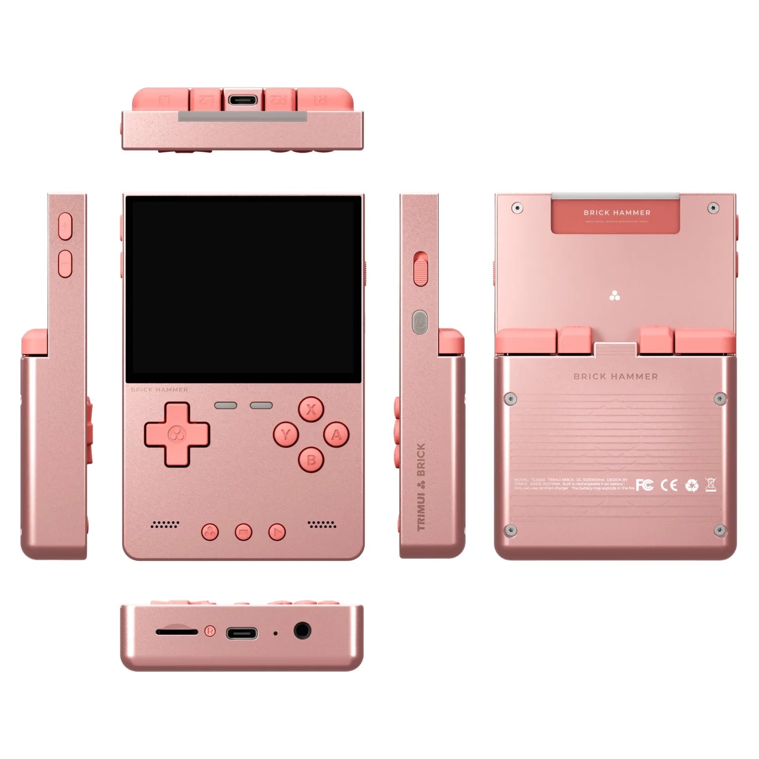 TRIMUI Brick Hammer Portable Handheld Game Player CNC Full Metal 3.2'' IPS Screen Retro Games Linux System Video Gaming Device - Limetastore