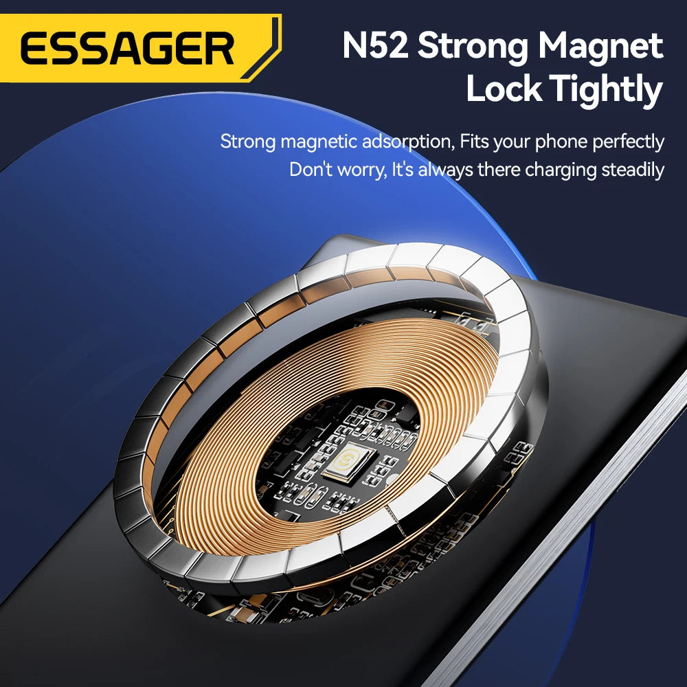 ESSAGER 20W Magnetic Wireless Charging Bank 5000mAh Thin MagSafe