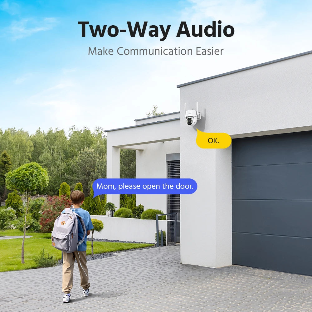 ANNKE 4MP Solar Wireless Camera System | 4CH NVR, Color Night Vision, Dual‑Band WiFi