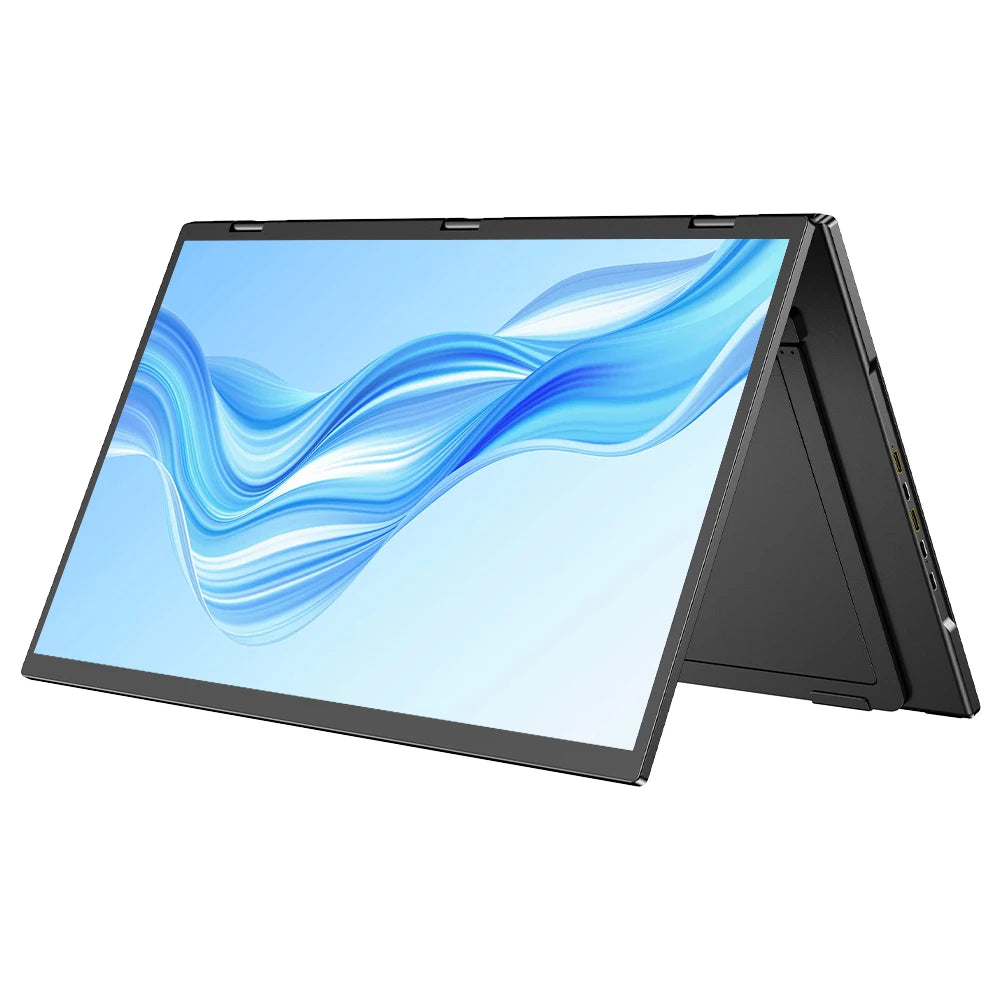 UPERFECT 100Hz Dual Screen Monitor 18.5" Laptop Folding Display w/ USB C Mini HDMI VESA Stand for Mac Phone Desktop - Limetastore