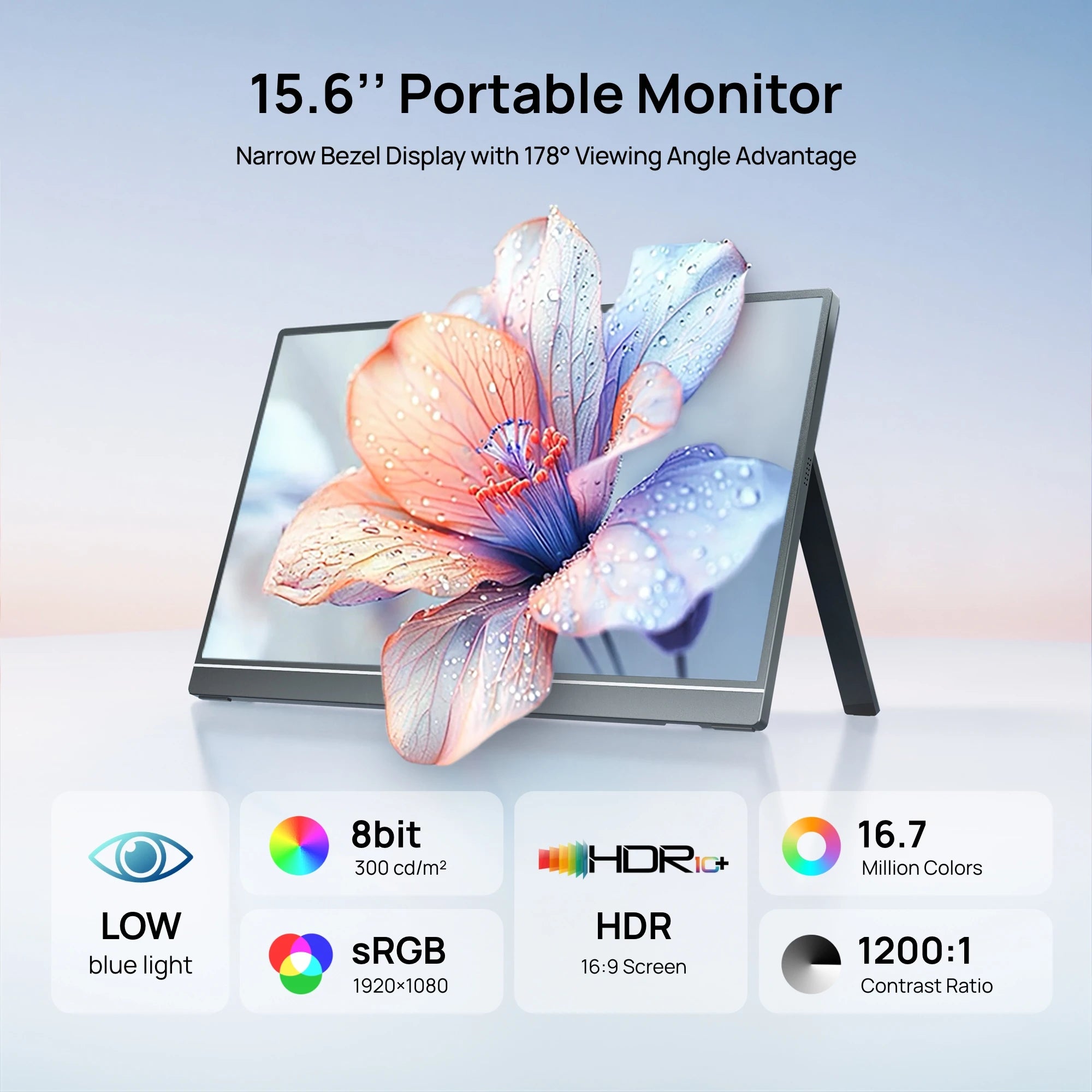 ARZOPA A1 15.6" Portable Monitor | 1080P FHD, IPS, Lightweight, USB‑C & HDMI