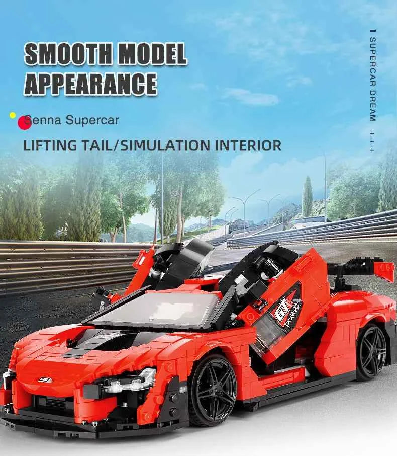 Mould King 10007 Red Sport Racing Car - Limetastore