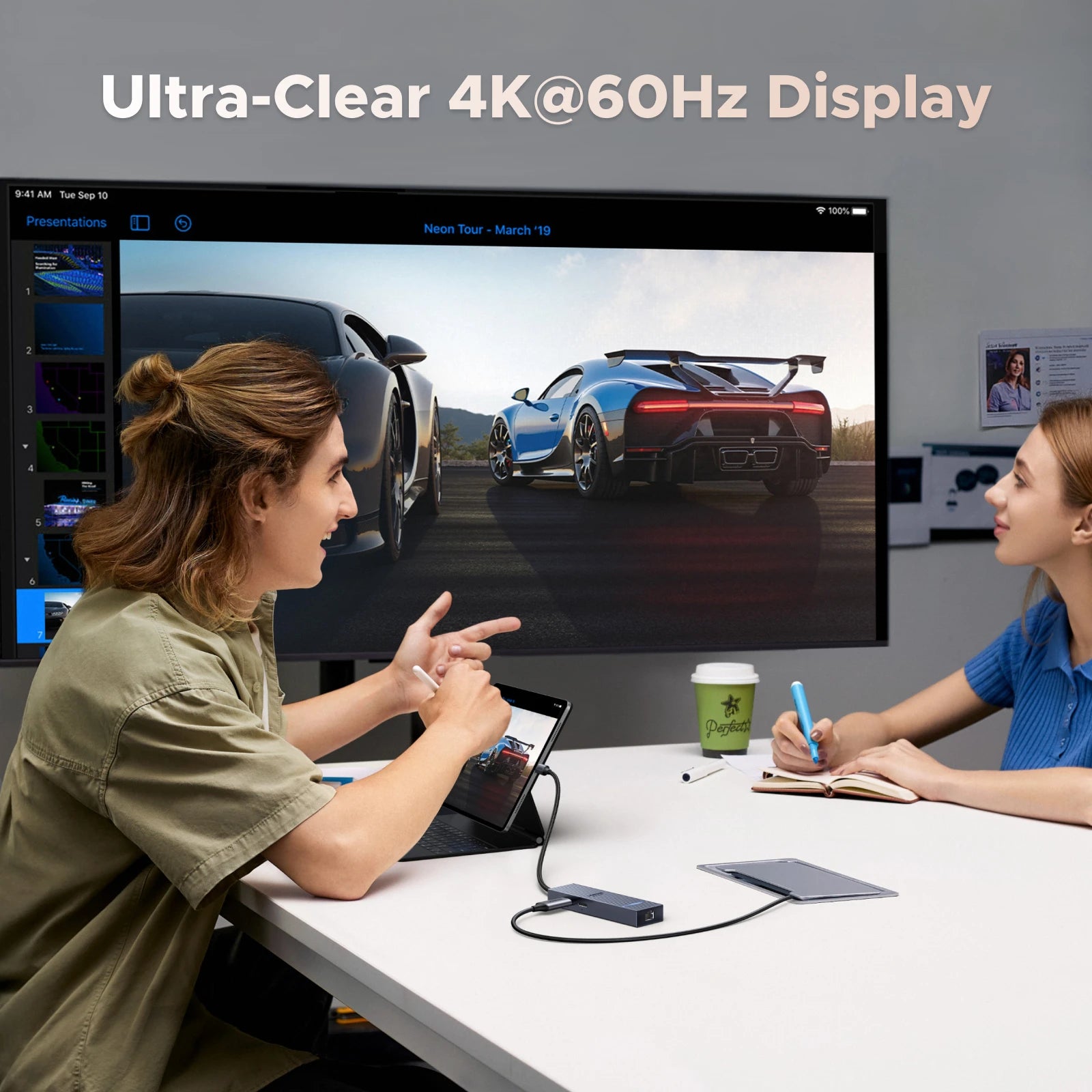 UGREEN 6‑in‑1 USB‑C Hub with 4K60Hz HDMI, 10Gbps USB‑A & USB‑C Data Ports