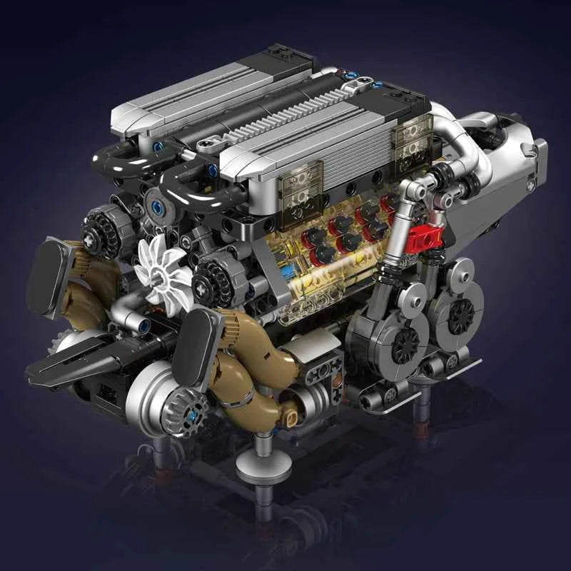 Mould King 10131 W16 Engine Building Block Set | BGT Supercar Part - Limetastore