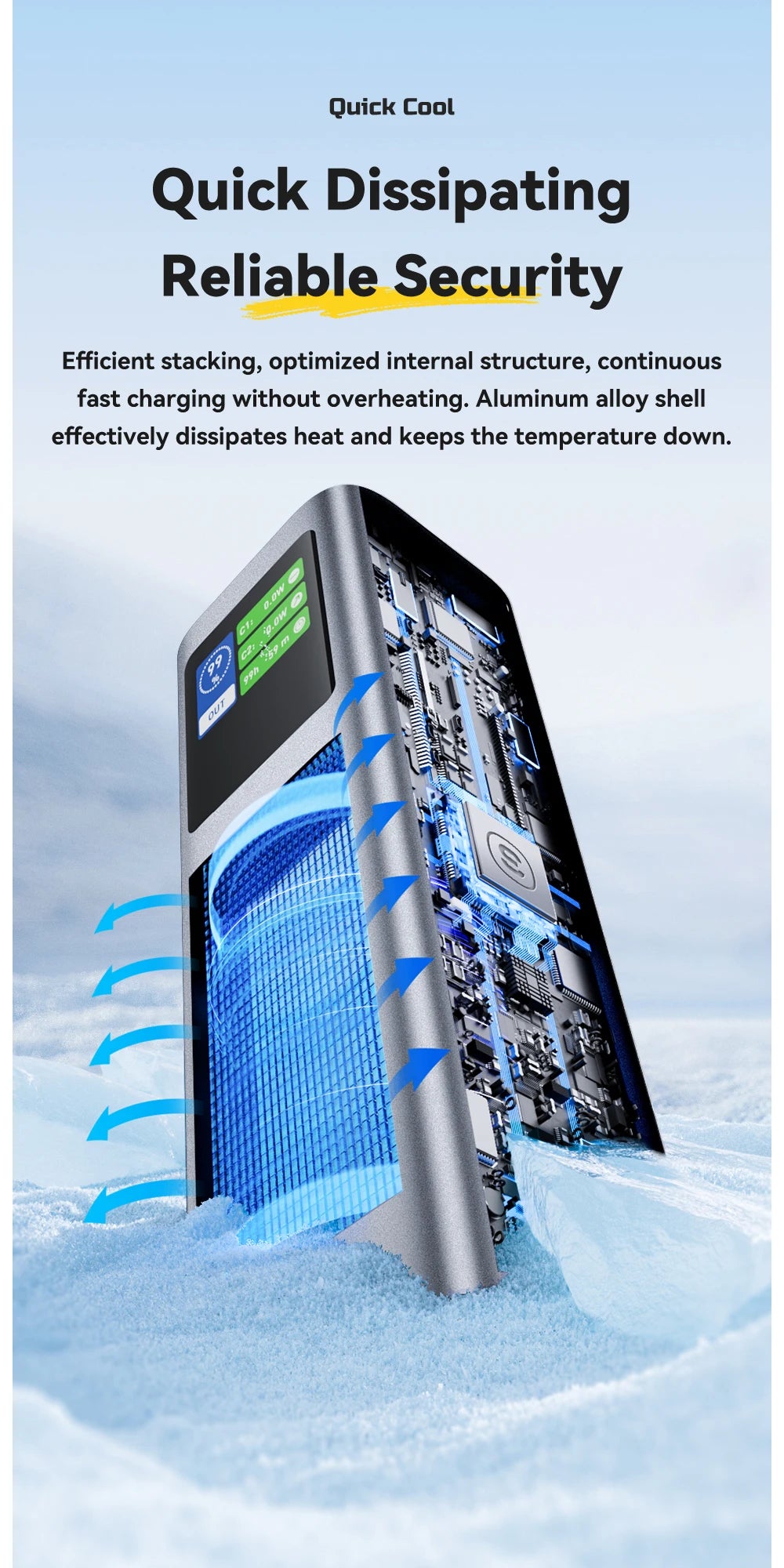 ESSAGER 140W USB-C Power Bank 27000mAh PD3.1 with Digital Display – Super Fast Charging