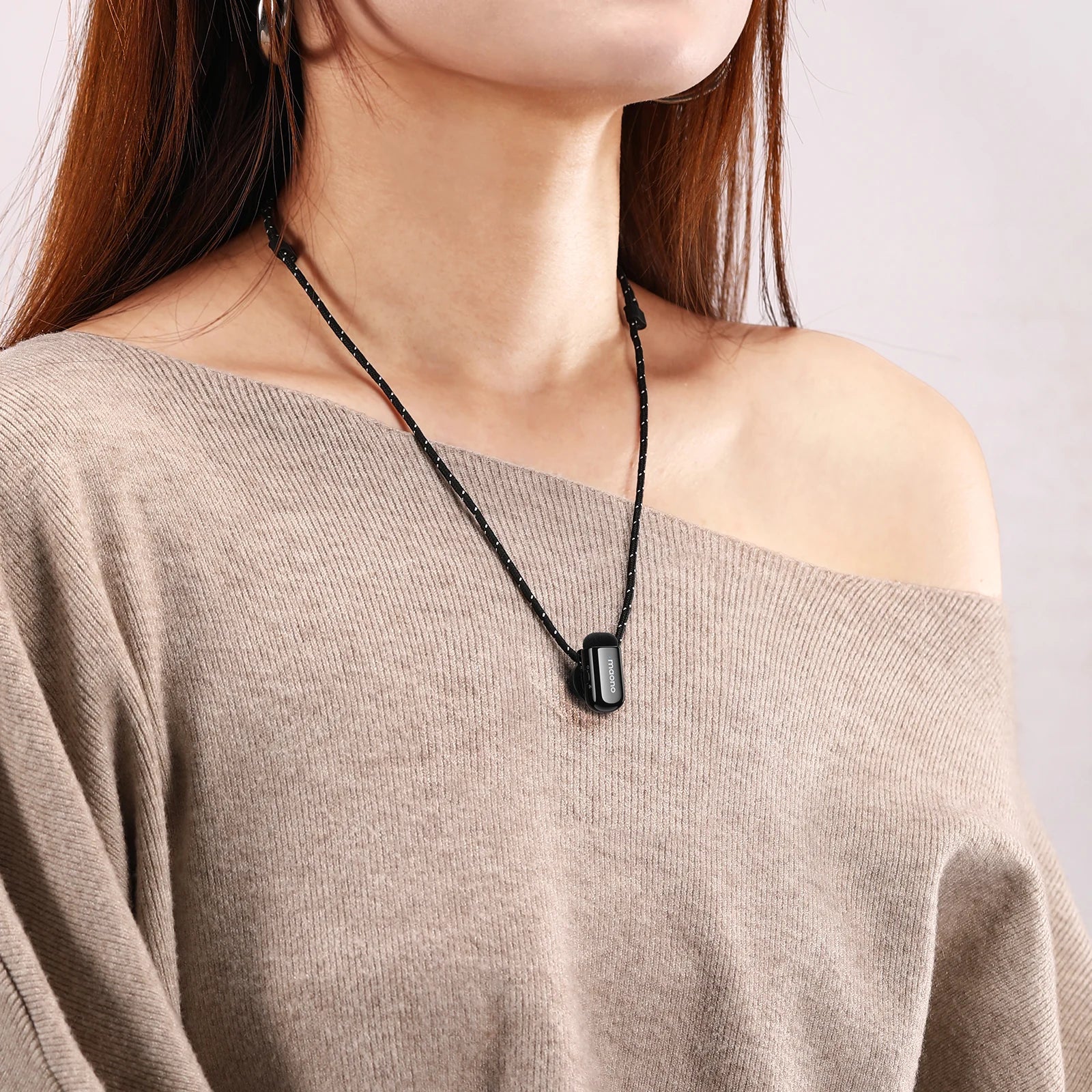 Maono Wave T1 mini – Wireless Lavalier Microphone | AI Noise Cancellation, Auto‑Clipping & App Control for iPhone, Android & PC Video Recording