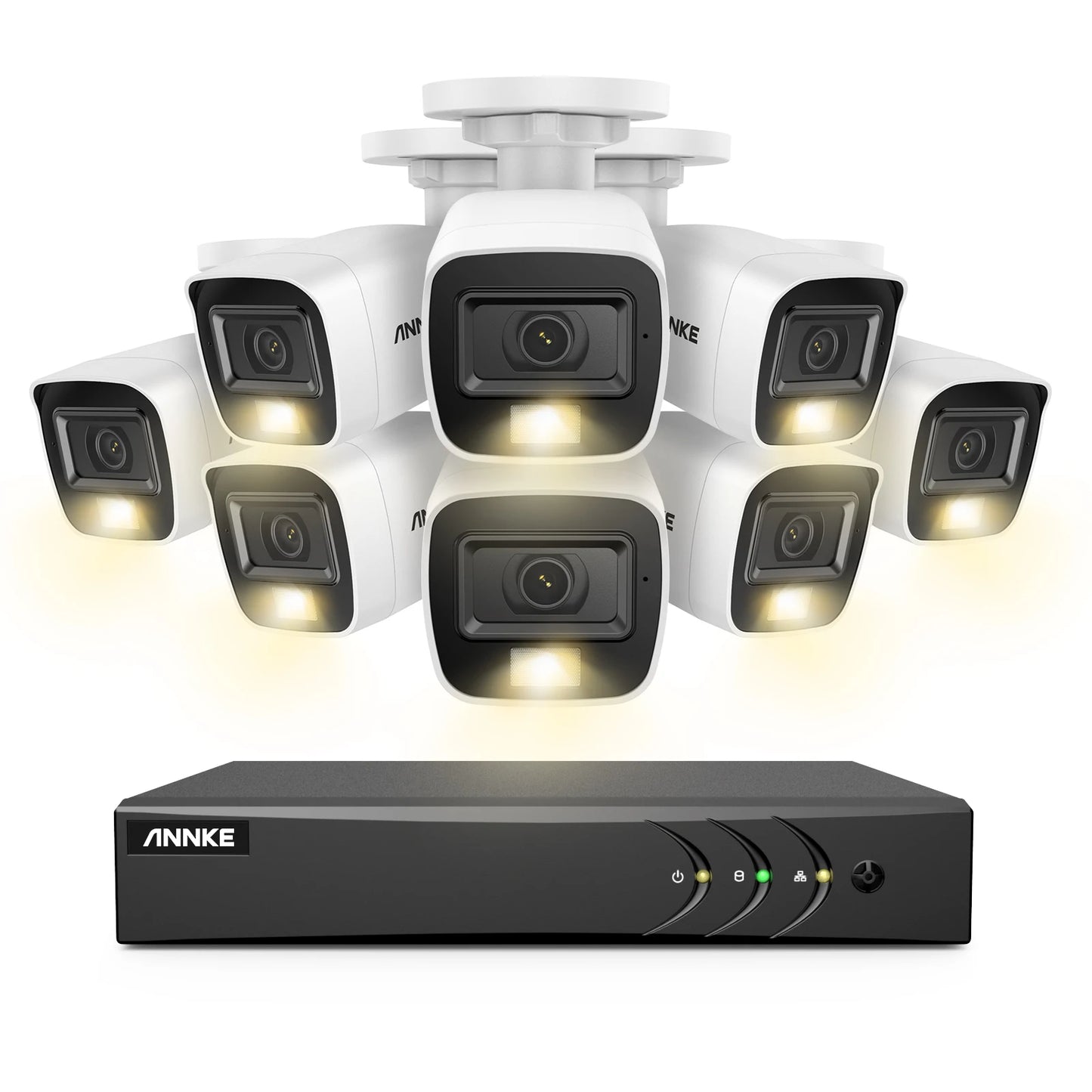 ANNKE 5MP Lite Ultra HD CCTV System | H.265+ 8CH DVR, 8× EXIR Cameras