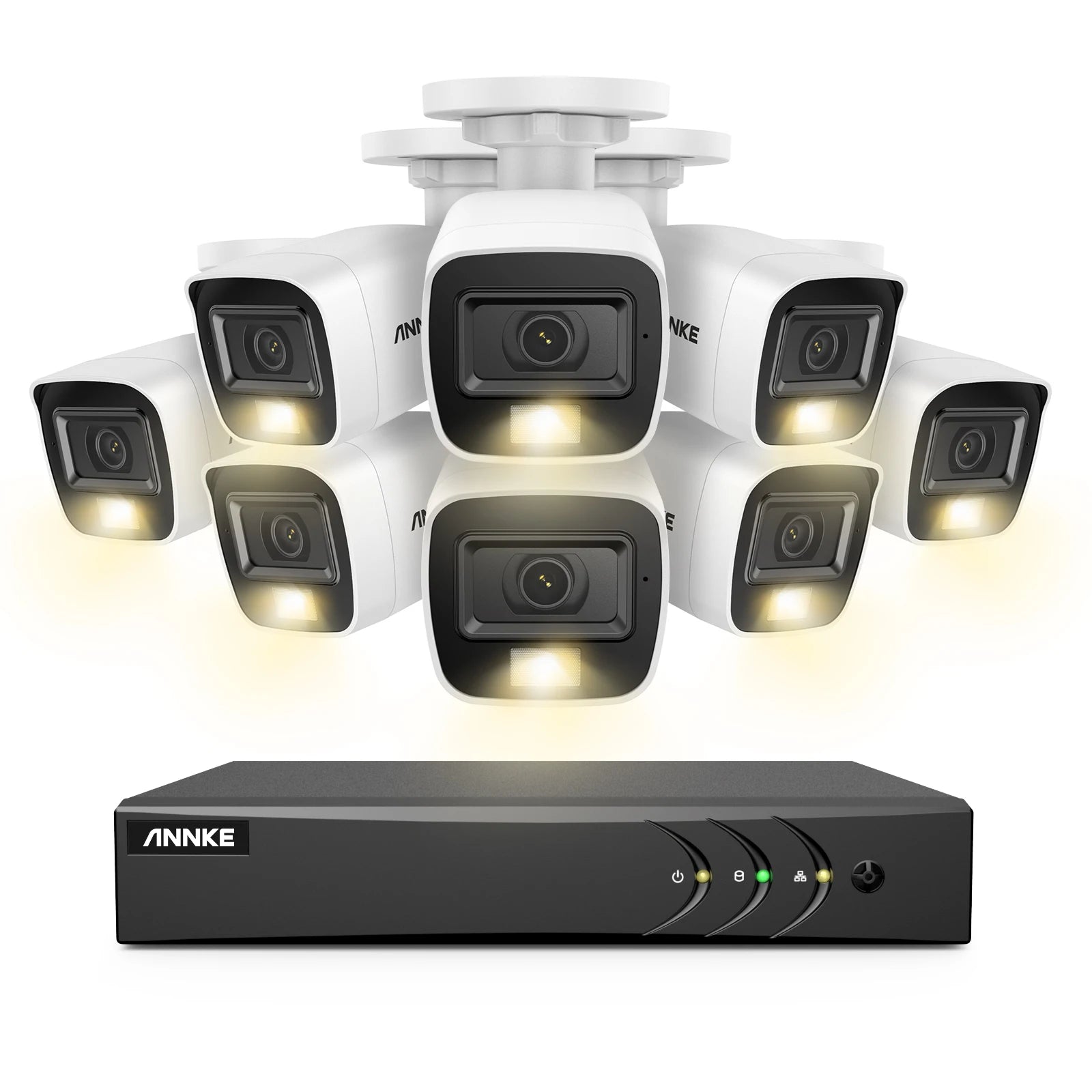 ANNKE 5MP Lite Ultra HD CCTV System | H.265+ 8CH DVR, 8× EXIR Cameras
