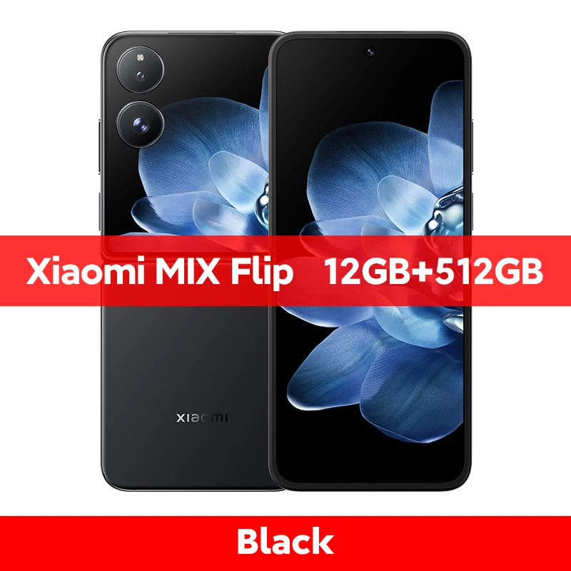 Global Version Xiaomi MIX Flip Smartphone New Snapdragon 8 Gen 3 CPU 50MP Leica Camera  12GB RAM 512GB ROM 6.86 inch Foldable Display NFC - Limetastore