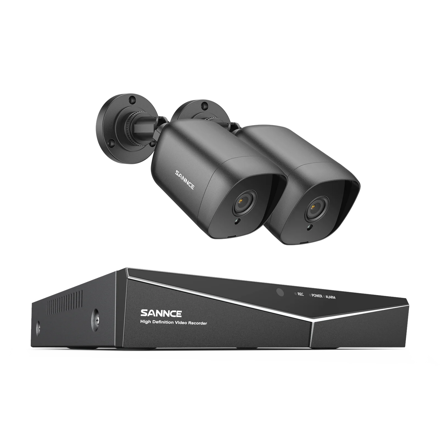 SANNCE 4CH DVR CCTV System | 2/4× 2MP IR Cameras, 1080P TVI, 1280TVL, Outdoor Surveillance Kit