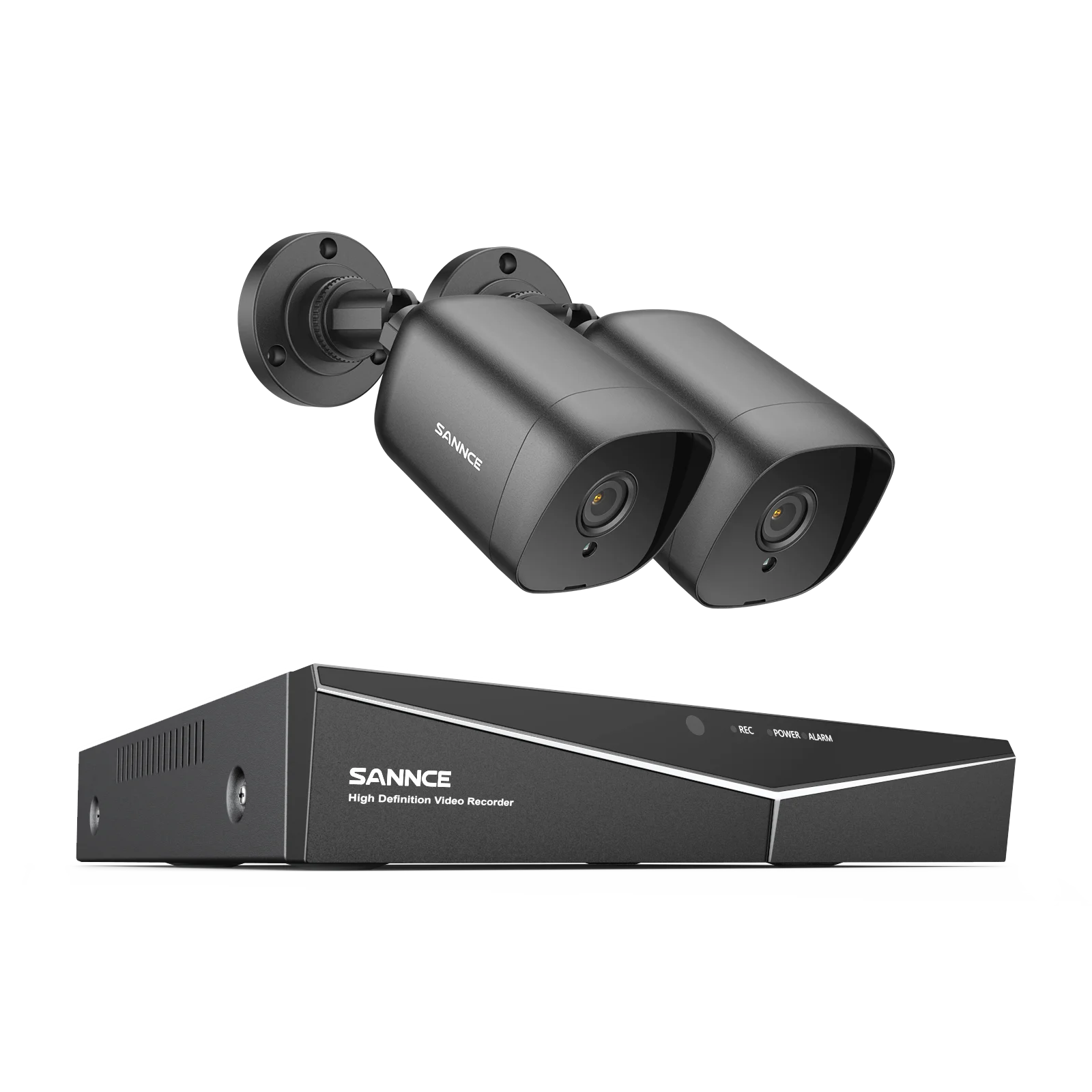 SANNCE 4CH DVR CCTV System | 2/4× 2MP IR Cameras, 1080P TVI, 1280TVL, Outdoor Surveillance Kit