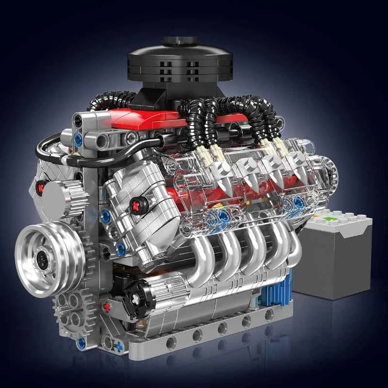 Mould King 10171 Motorized Technical Car – LSX454 V8 Engine Building Block Model for Kids & Collectors - Limetastore