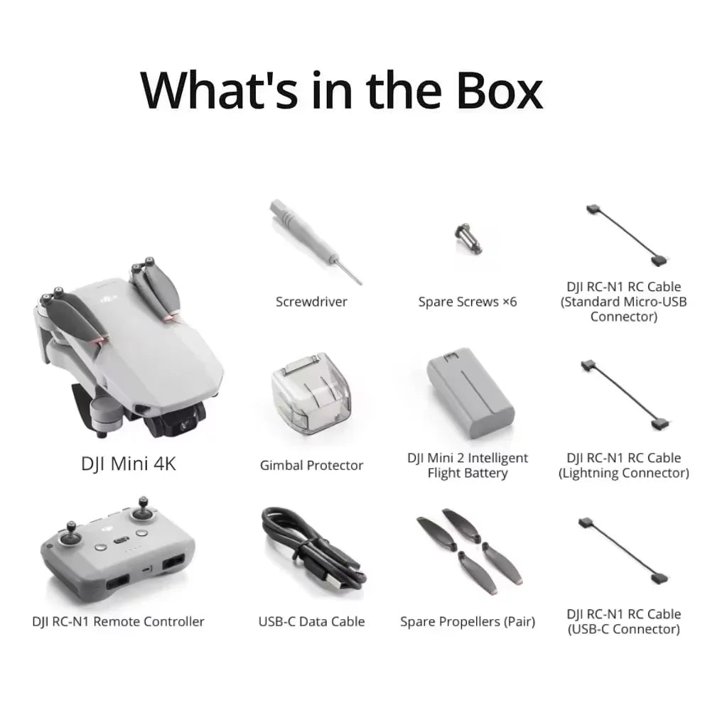 DJI Mini 4K Drone Standard Set – 4K/30FPS HDR Ultra‑Clear Camera Drone with FHD Video Transmission