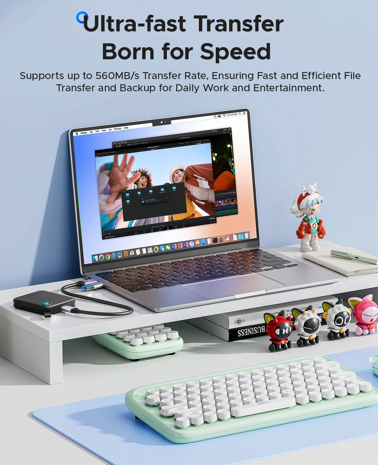 ORICO Portable External SSD – USB 3.2 Gen2 High‑Speed Solid State Drive
