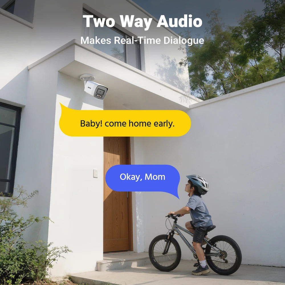 ANNKE 3K 5‑in‑1 8CH DVR System | 5MP Cameras, Two‑Way Audio, Color Night Vision