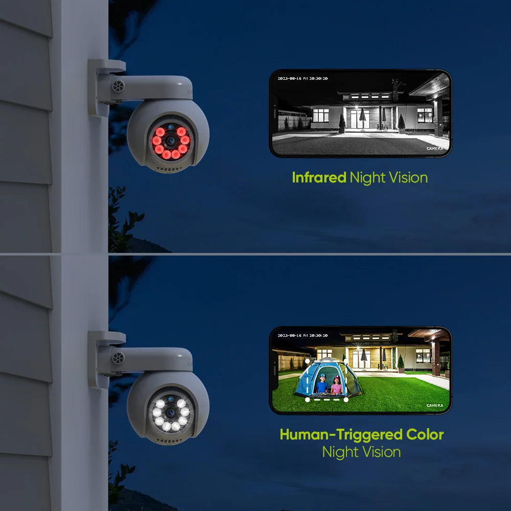 SANNCE 4K 8MP PoE CCTV System | 8CH NVR, Human Detection, Smart Tracking, Full‑Color Night Vision, ONVIF