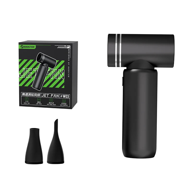 Booster Jet Fan Turbo Mini – 110,000 RPM Brushless Air Blower | Ultra‑Powerful Portable Turbo Fan