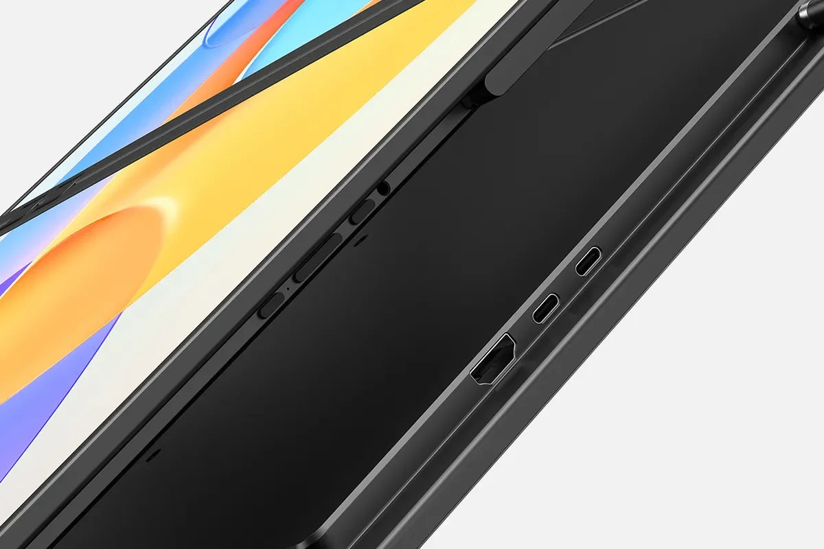 23.8" 100Hz Dual Screen Stacked Computer Monitor 1080P HDR 360° Folding Triple Portable Display for Laptop PC Phone Game Console - Limetastore