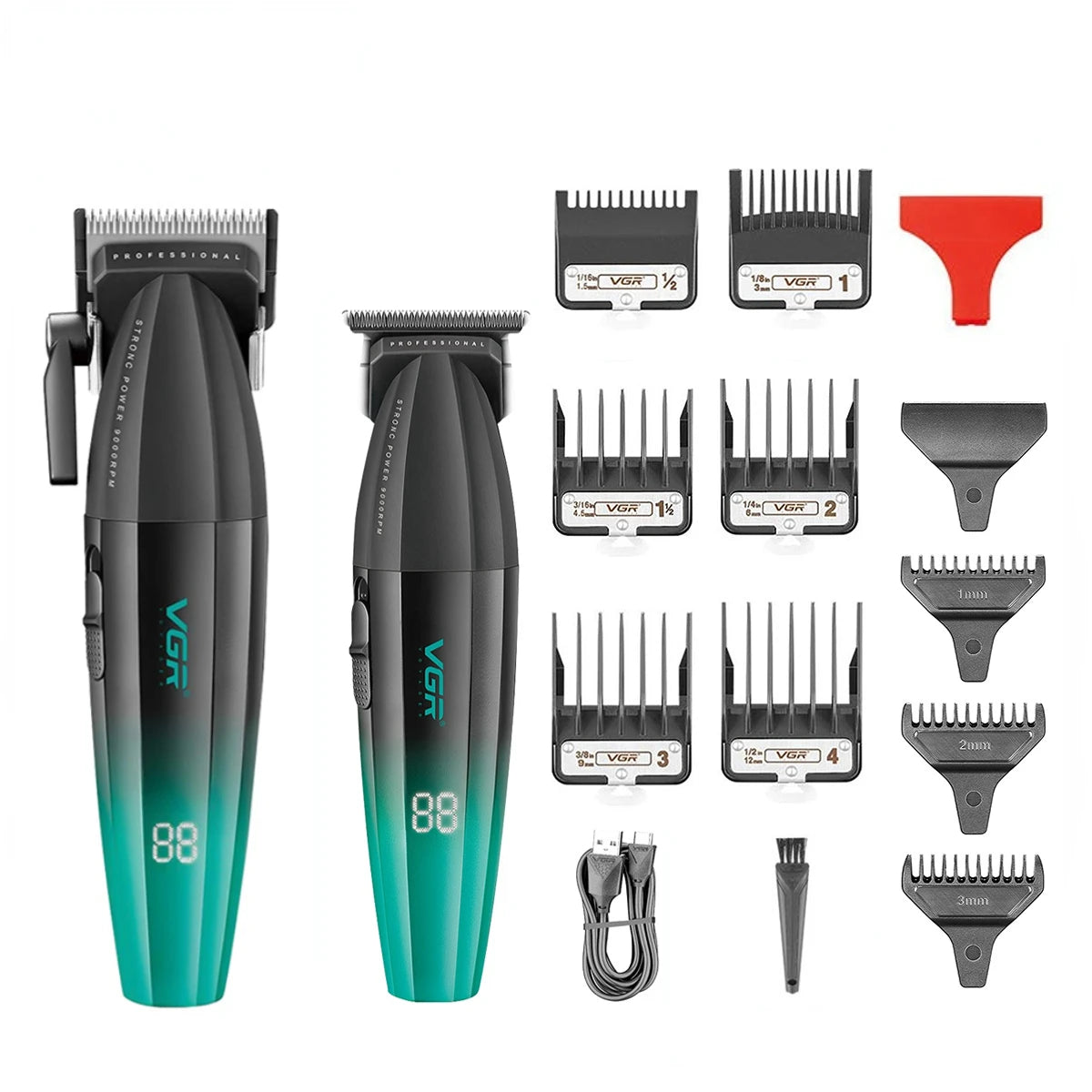 VGR Hair Trimmer Professional Hair Cutting Machine Electric Hair Clipper Shaver Barber Metal Trimmer for Men V-003 V-906 V-308