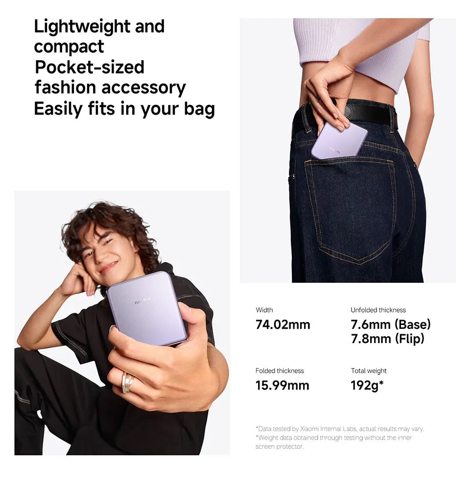 FR Warehouse Xiaomi MIX Flip Smartphone Global Version New Snapdragon 8 Gen 3 CPU 50MP Leica Camera  12GB RAM 512GB ROM 6.86 inch Foldable Display NFC - Limetastore