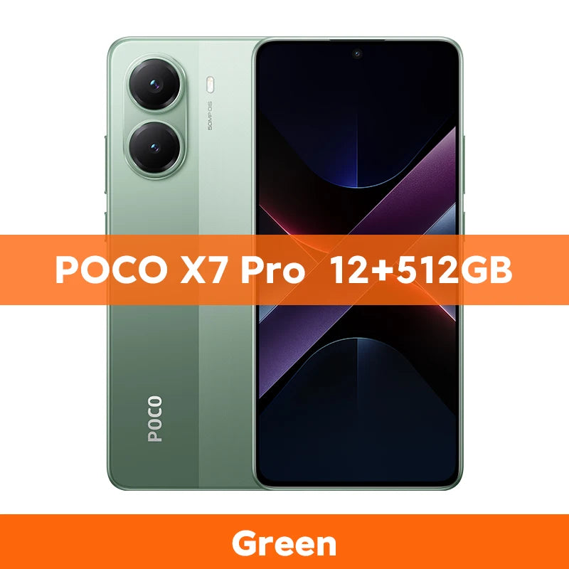 POCO X7 Pro 5G Smartphone Global Version Dimensity 8400-Ultra 50MP camera 6.67" 120Hz display  90W 6000mAh Battery NFC - Limetastore