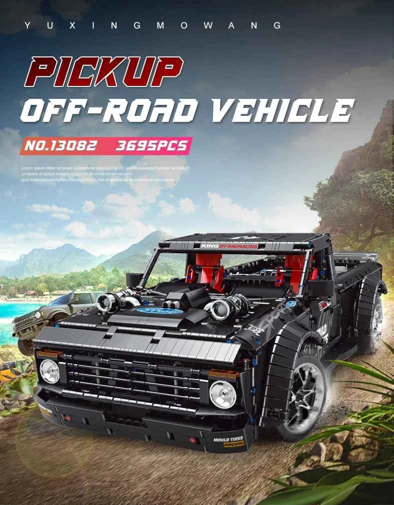 Mould King 13082 Motorized MOC‑34316 Off‑Road Pickup Truck - Limetastore