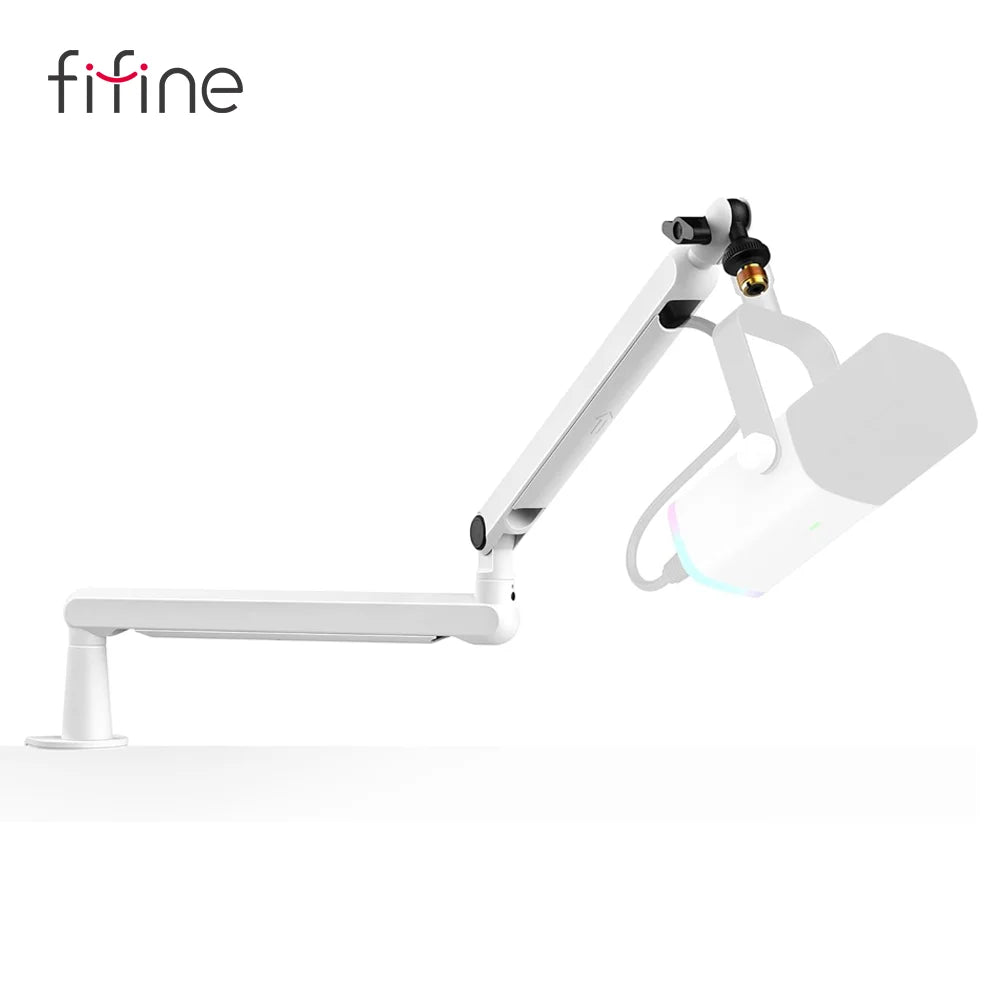 FIFINE BM88P Pink Low Profile Mic Boom Arm | Professional Metal Stand
