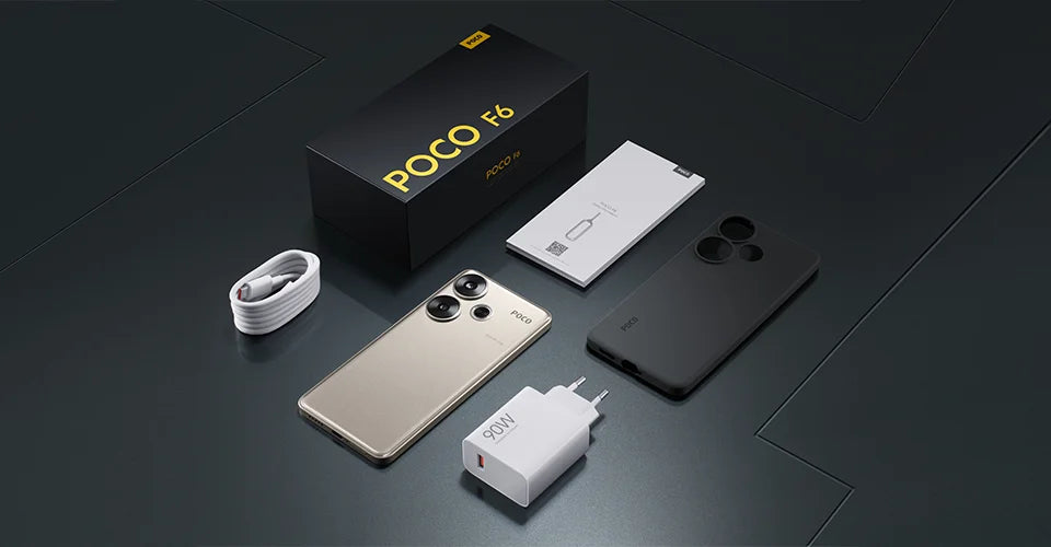POCO F6 Smartphone Global Version Snapdragon®8s Gen 3 90W Turbo Charging 6.67" 1.5K 120Hz CrystalRes AMOLED DotDisplay NFC 5G - Limetastore