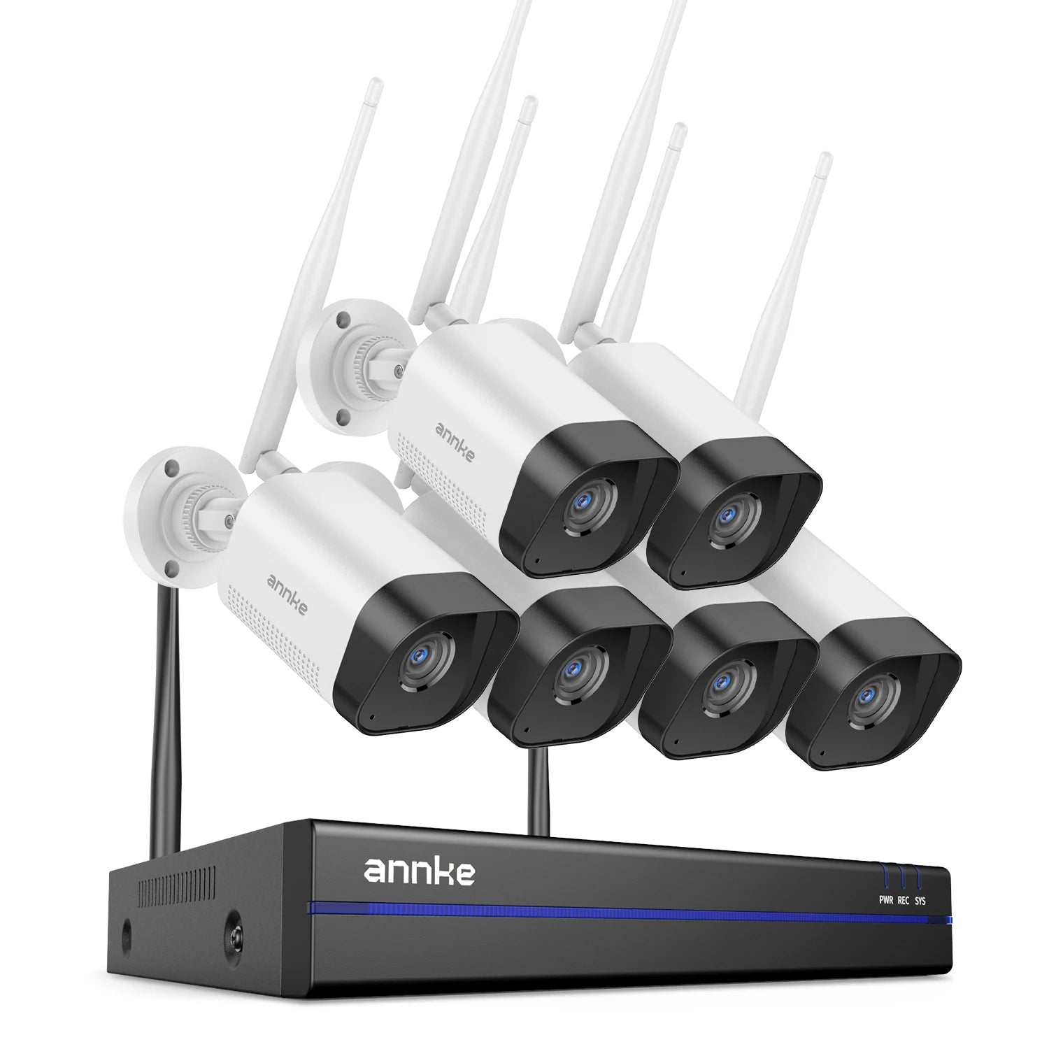 ANNKE 8MP Wireless CCTV System | 16CH NVR, 4K WiFi Cameras, Two‑Way Audio