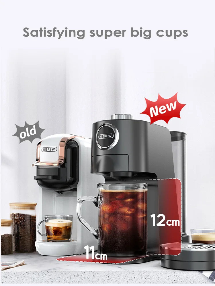 HiBREW H3C – 3‑in‑1 Multi‑Capsule Coffee Machine | Hot & Cold Brewing | Compatible with DG
