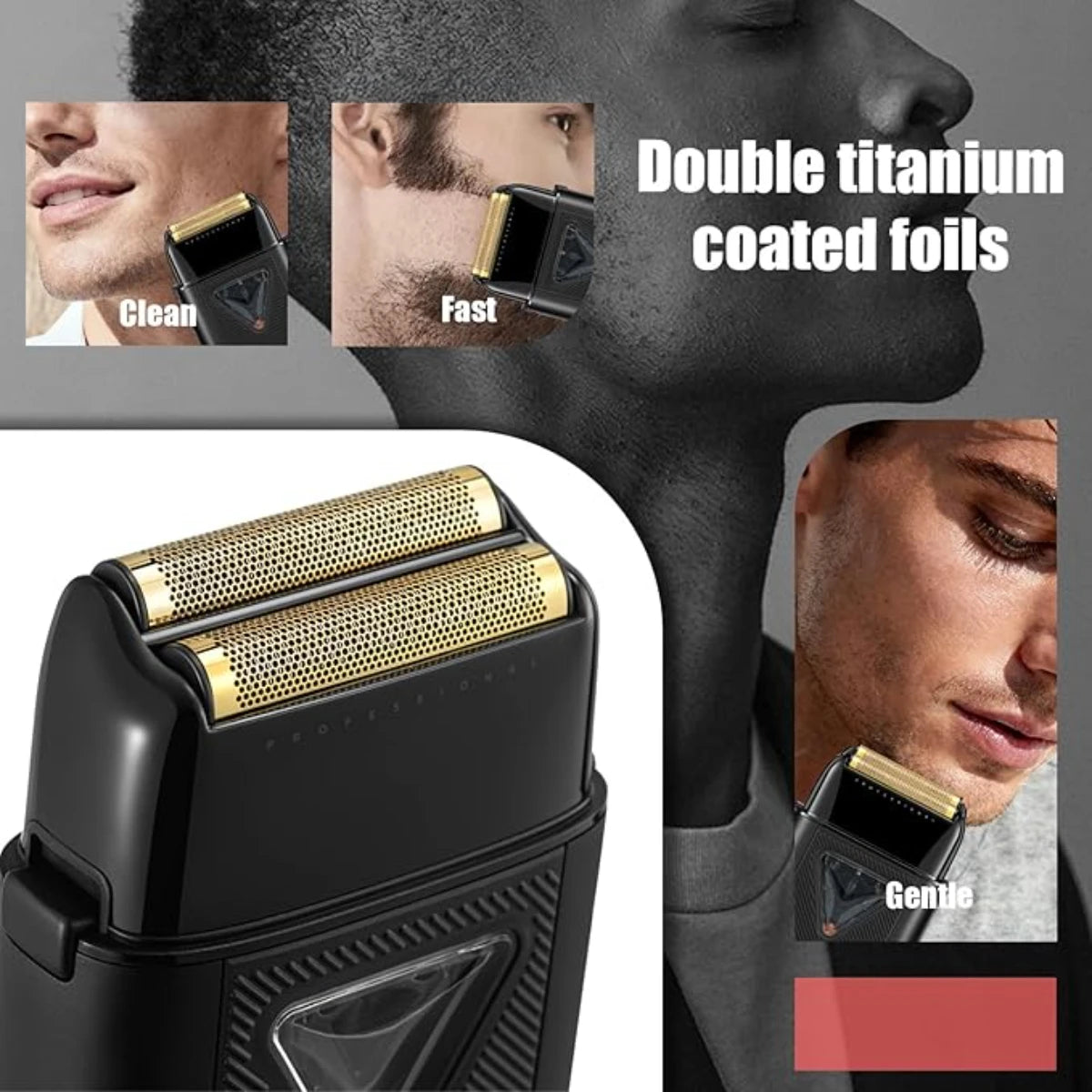 VGR Shaver Electric Beard Trimmer Professional Shaving Machine Vector Motor Hair Shaver Reciprocating Shaver for Men V-035S